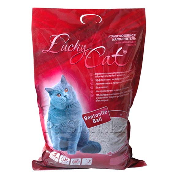 Комкующийся наполнитель "Lucky cat" с лимоном, 2 985 тг. — Petstore.kz ...